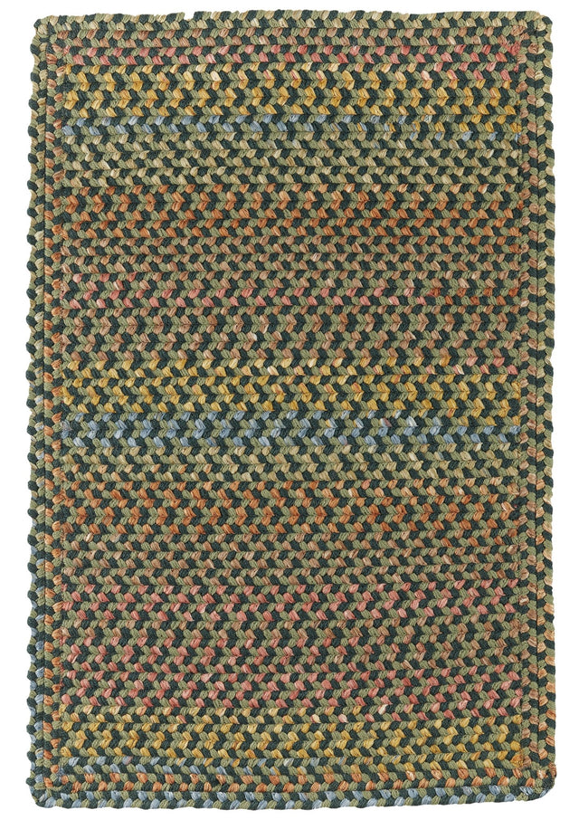 Rhody Rug Woodstock WO21 Forest Braided Rug - Rectangular