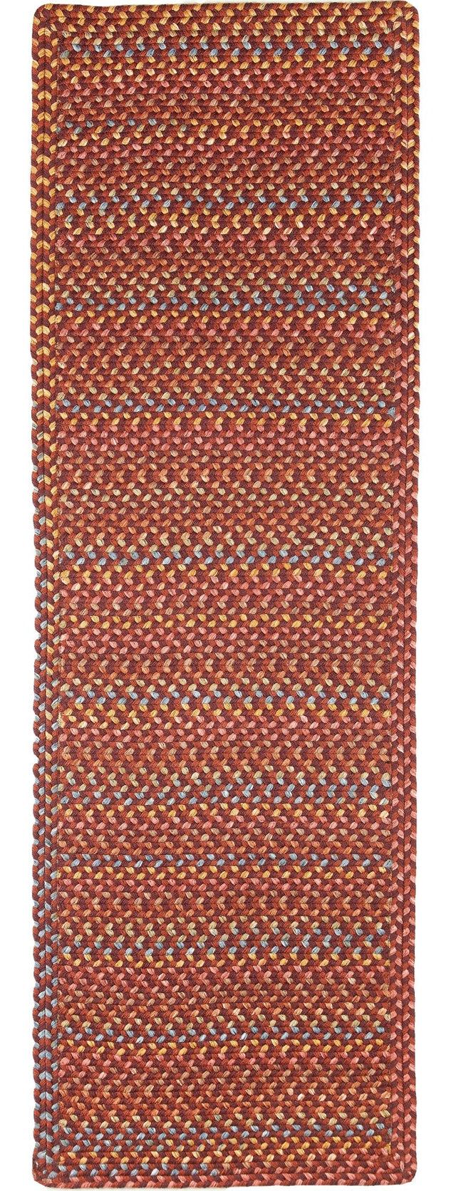Rhody Rug Woodstock WO41 Maroon Braided Rug - Runner