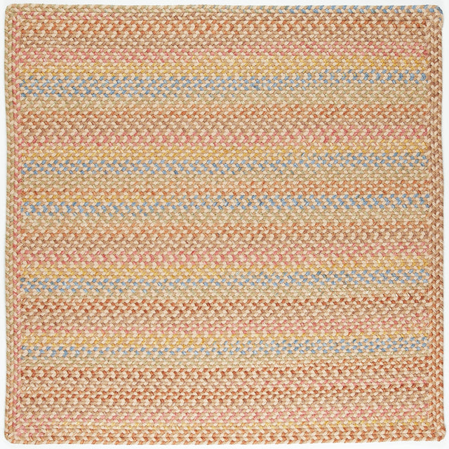 Rhody Rug Woodstock WO51 Khaki Braided Rug - Square