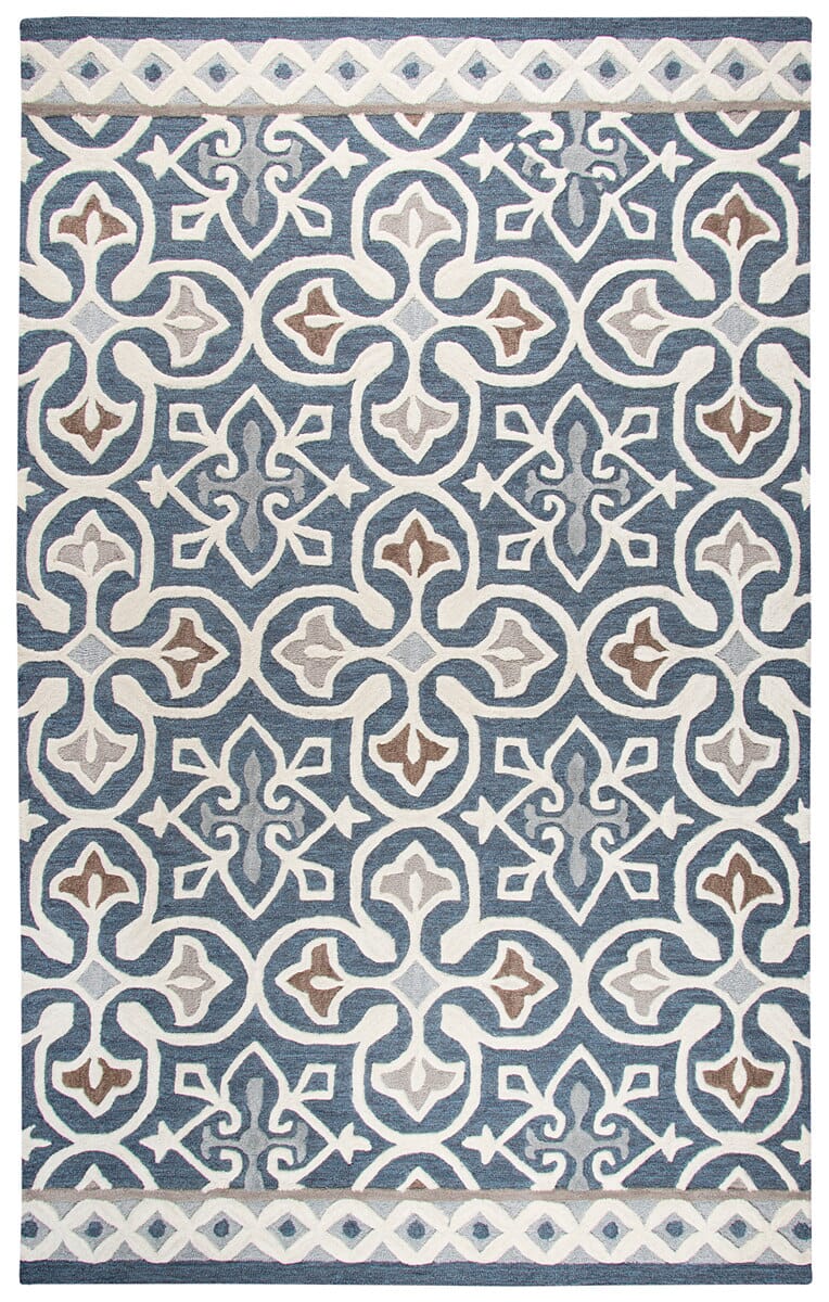 Rizzy Opulent Ou574A Blue Gray, Natural, Taupe, Gray Rugs.