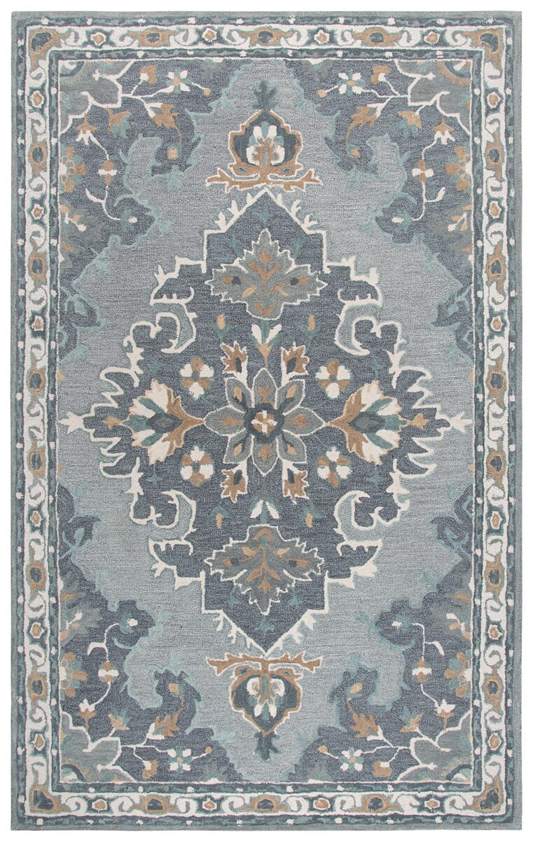 Rizzy Resonant Rs933A Gray, Light Gray, Dark Beige Rugs.