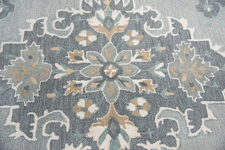 Rizzy Resonant Rs933A Gray, Light Gray, Dark Beige Rugs.