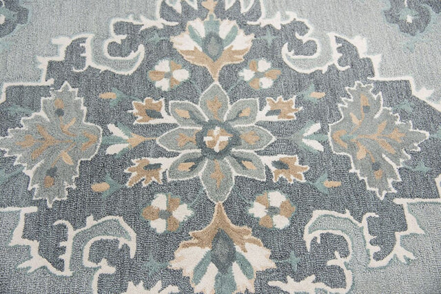 Rizzy Resonant Rs933A Gray, Light Gray, Dark Beige Rugs.