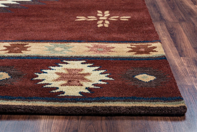 Rizzy Southwest Su2009 Burgundy Rugs.