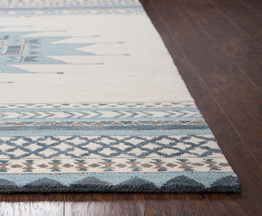 Rizzy Southwest Su567A Blue, Ivory Rugs.