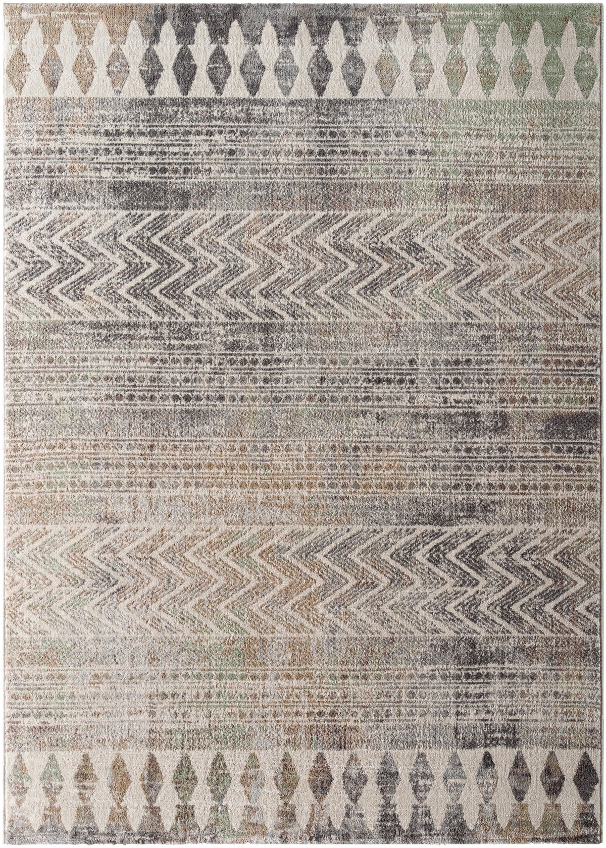 Surya Roma Rom-2406 Sterling Grey, Grey, Sage, Pewter, Nickel Rug.
