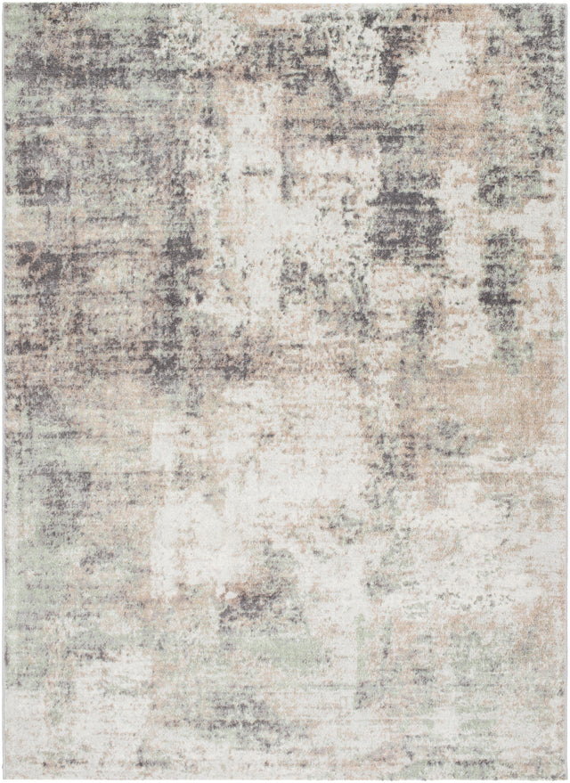Surya Roma Rom-2408 Light Grey, Ash, Metallic - Silver Rug.