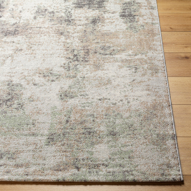 Surya Roma Rom-2408 Light Grey, Ash, Metallic - Silver Rug.