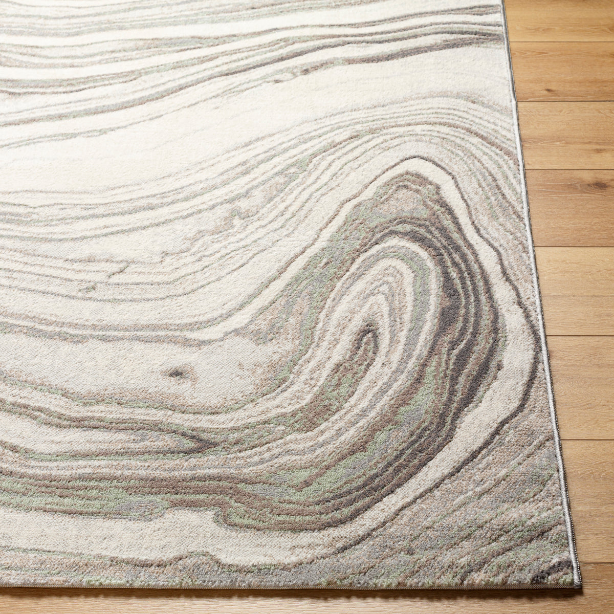 Surya Roma Rom-2409 Light Silver, Light Grey, Pale Slate, Silver Rug.