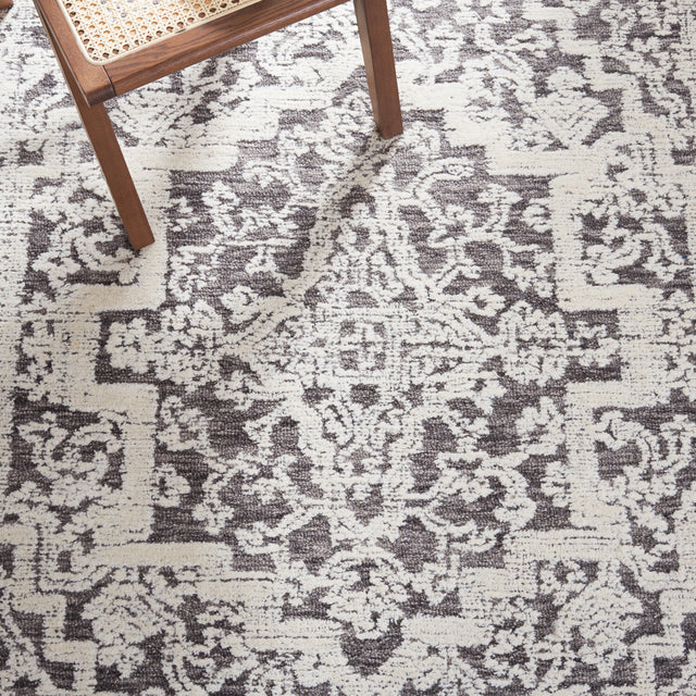 Safavieh Roslyn Ros452G Dark Grey/Ivory Rug.