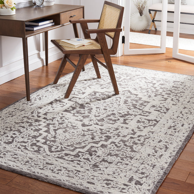 Safavieh Roslyn Ros452G Dark Grey/Ivory Rug.
