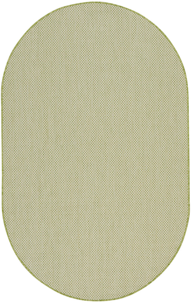 Nourison Courtyard Cou01 Ivory Green Rugs