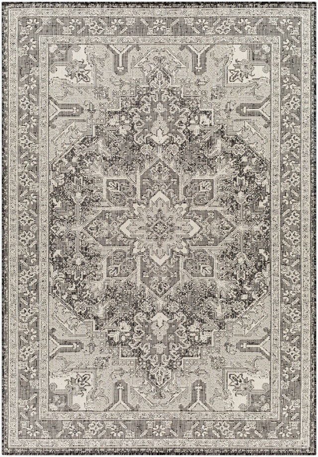 Surya Ravello Rvl-2311 Light Gray, Black, Ivory, Light Beige Rug.