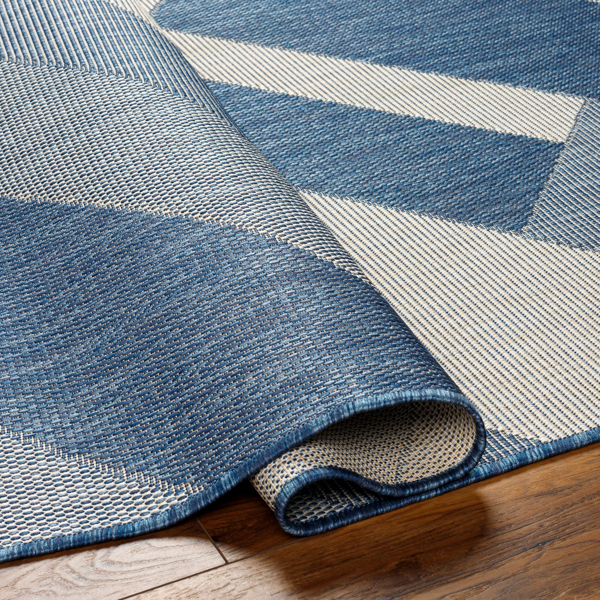 Surya Ravello Rvl-2318 Denim, Dark Blue, Ivory, Light Beige Rug.
