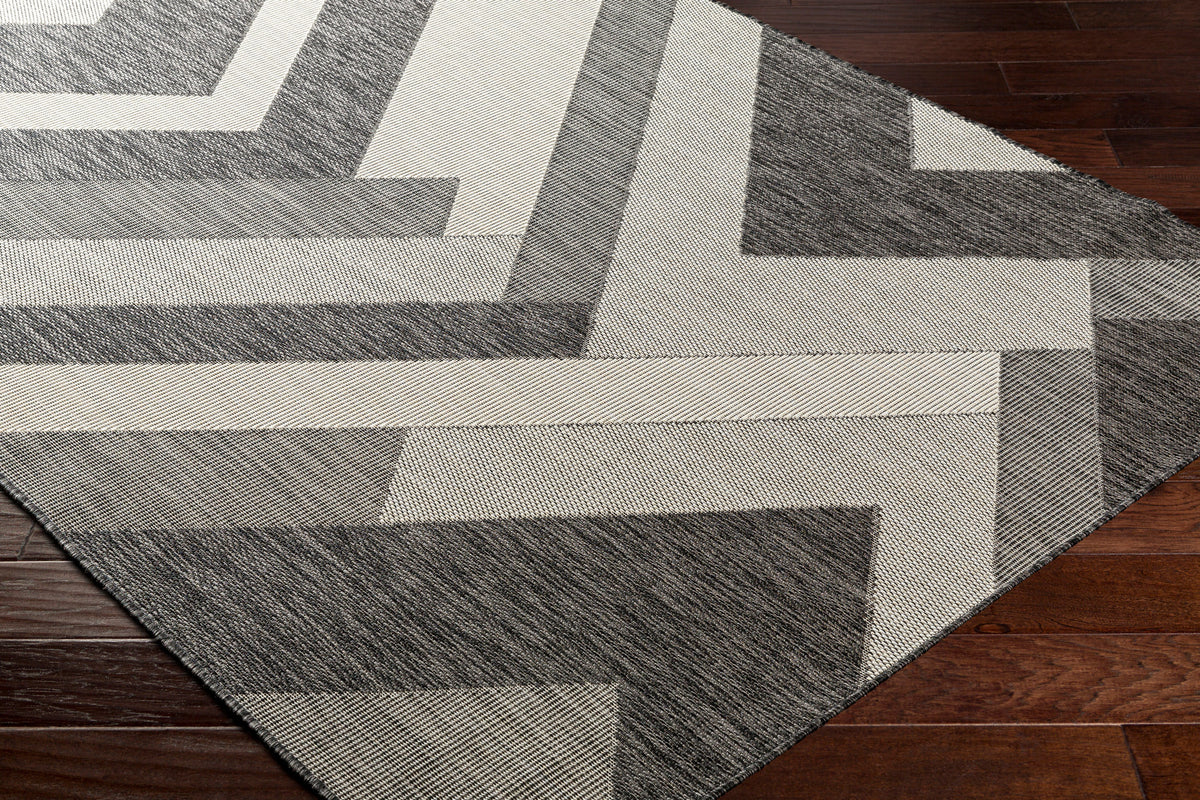 Surya Ravello Rvl-2320 Light Gray, Black, Ivory, Light Beige Rug.