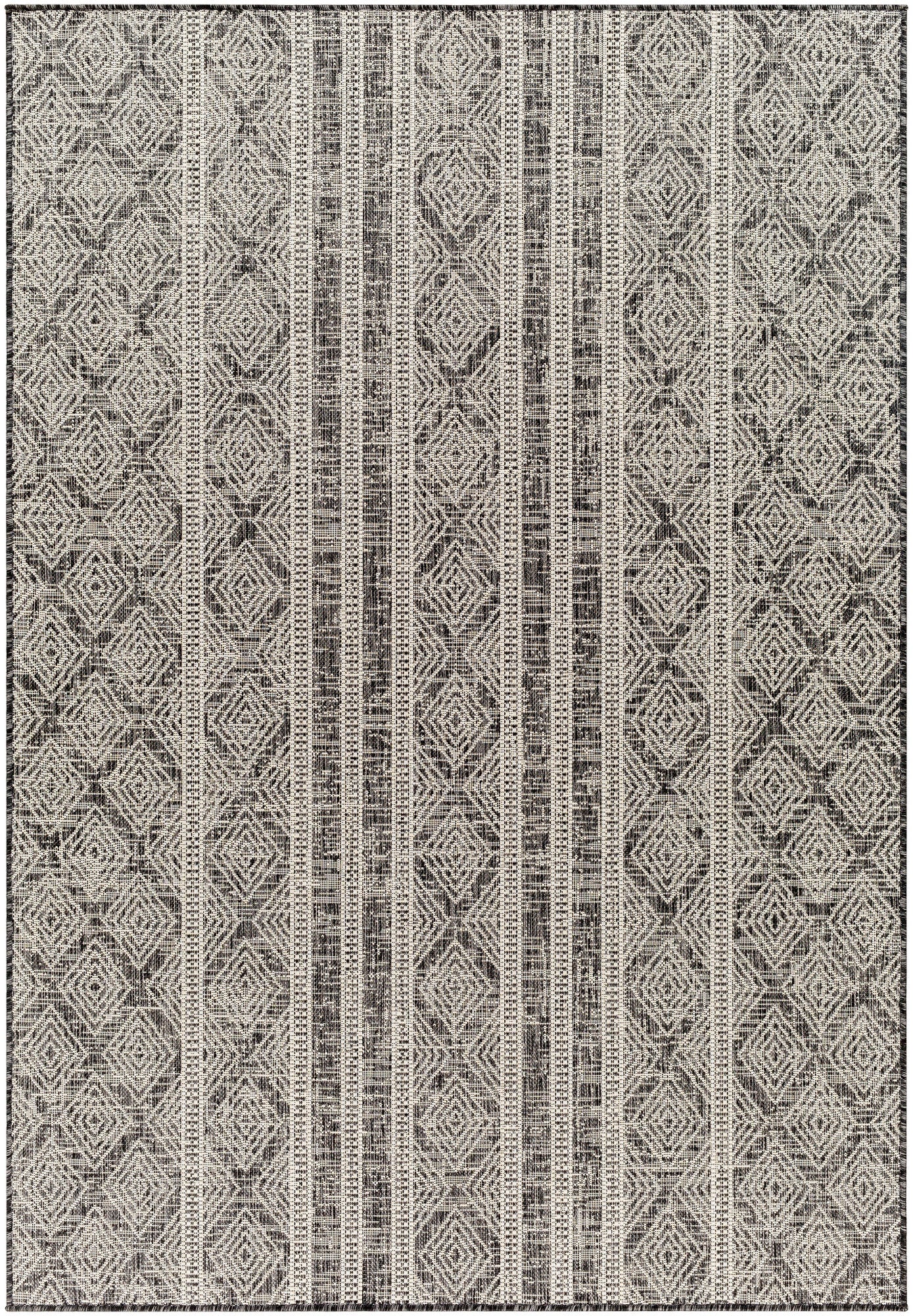 Surya Ravello Rvl-2323 Light Gray, Black, Ivory, Light Beige Rug.