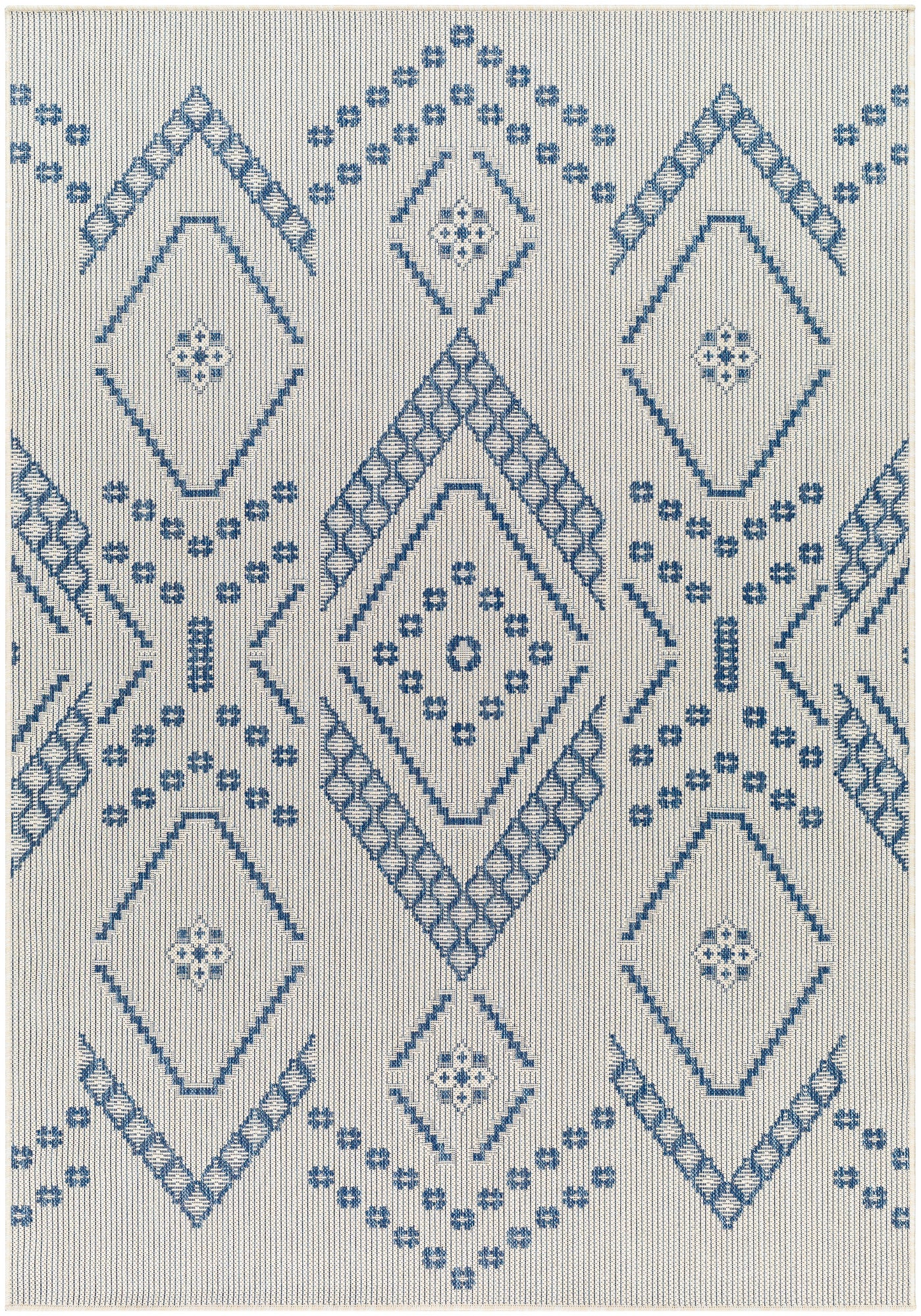 Surya Ravello Rvl-2324 Ivory, Light Beige, Denim, Dark Blue Rug.
