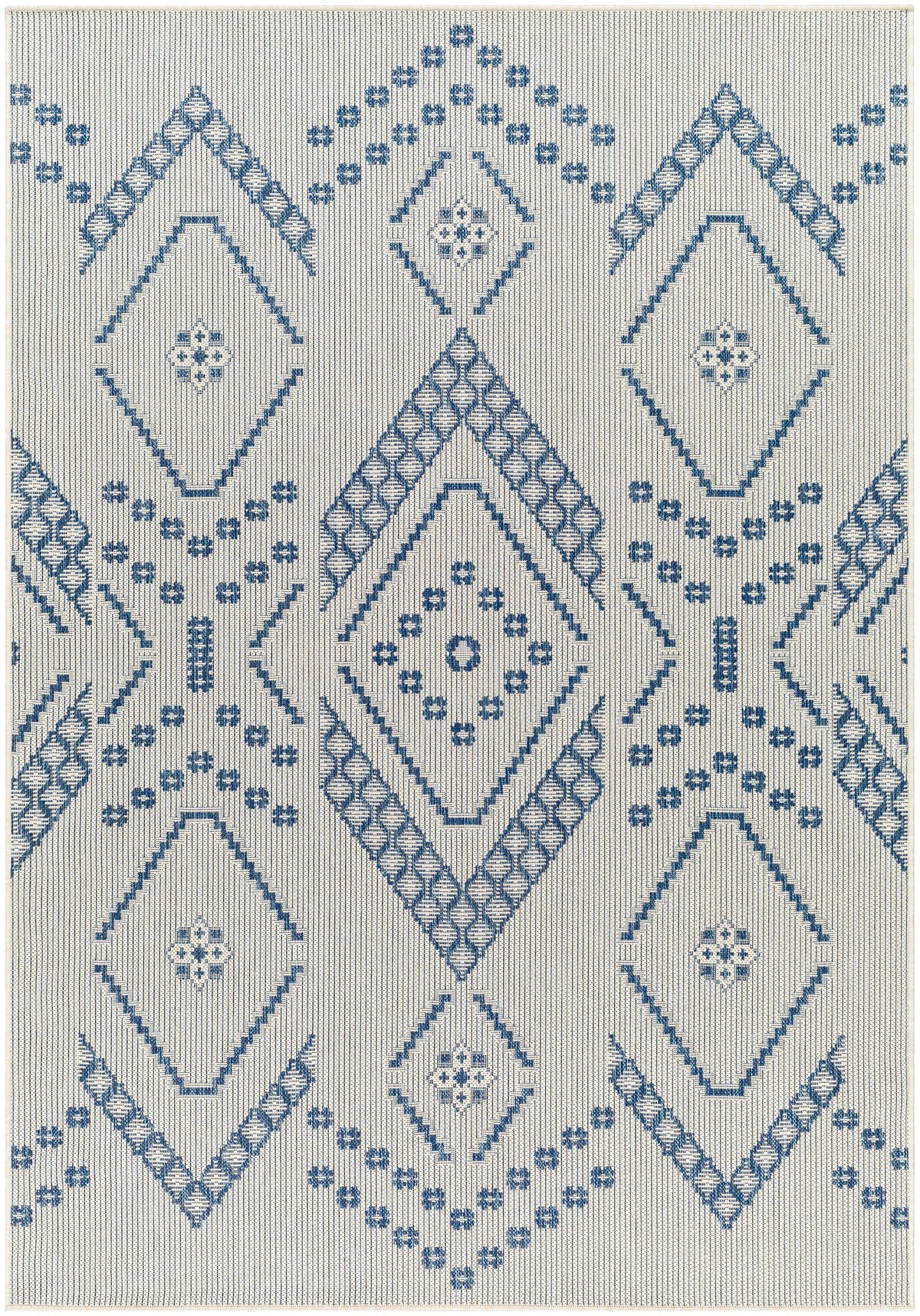 Surya Ravello Rvl-2324 Ivory, Light Beige, Denim, Dark Blue Rug.