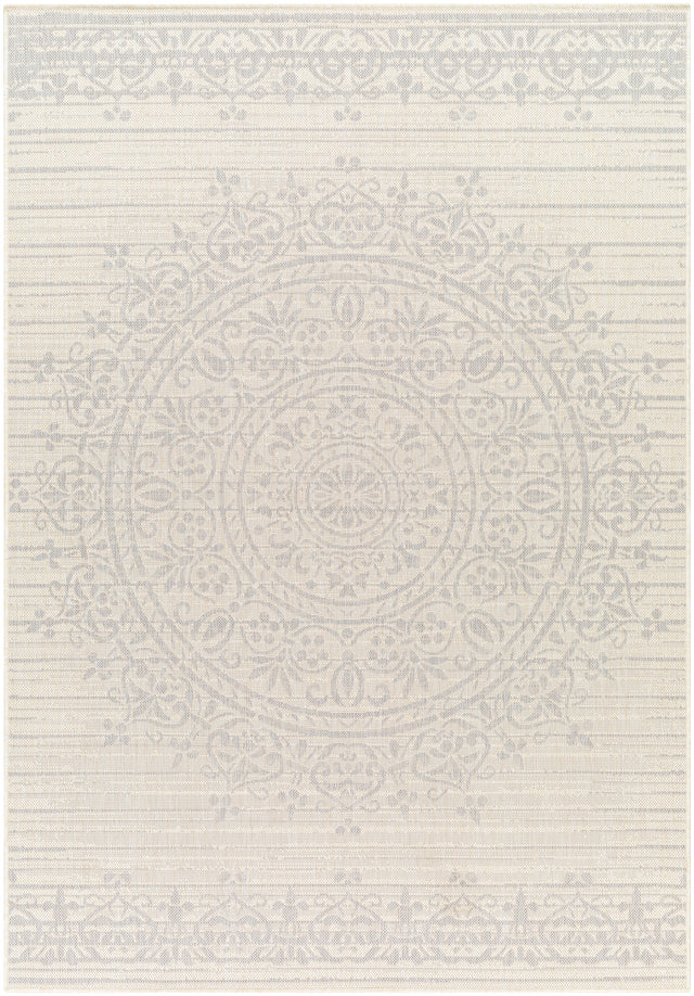 Surya Ravello Rvl-2331 Ivory, Light Beige, Light Gray, Charcoal Rug.