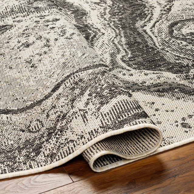 Surya Ravello Rvl-2344 Light Gray, Black, Ivory, Light Beige Rug.