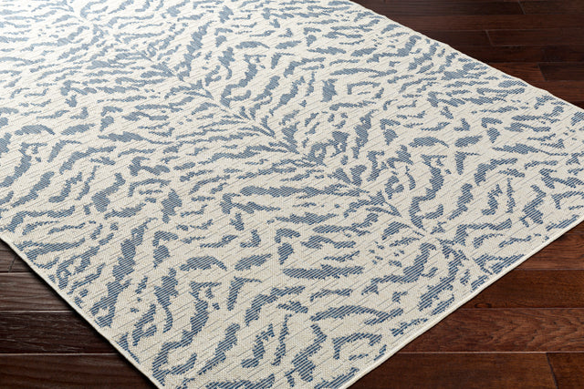 Surya Ravello Rvl-2351 Ivory, Light Beige, Denim, Dark Blue Rug.