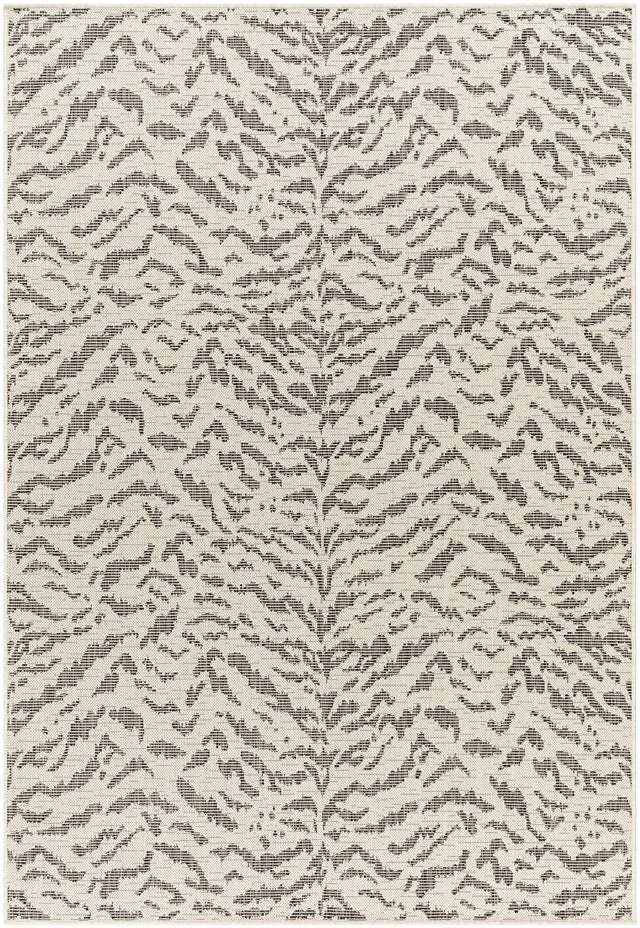 Surya Ravello Rvl-2353 Ivory, Light Beige, Light Gray, Black Rug.