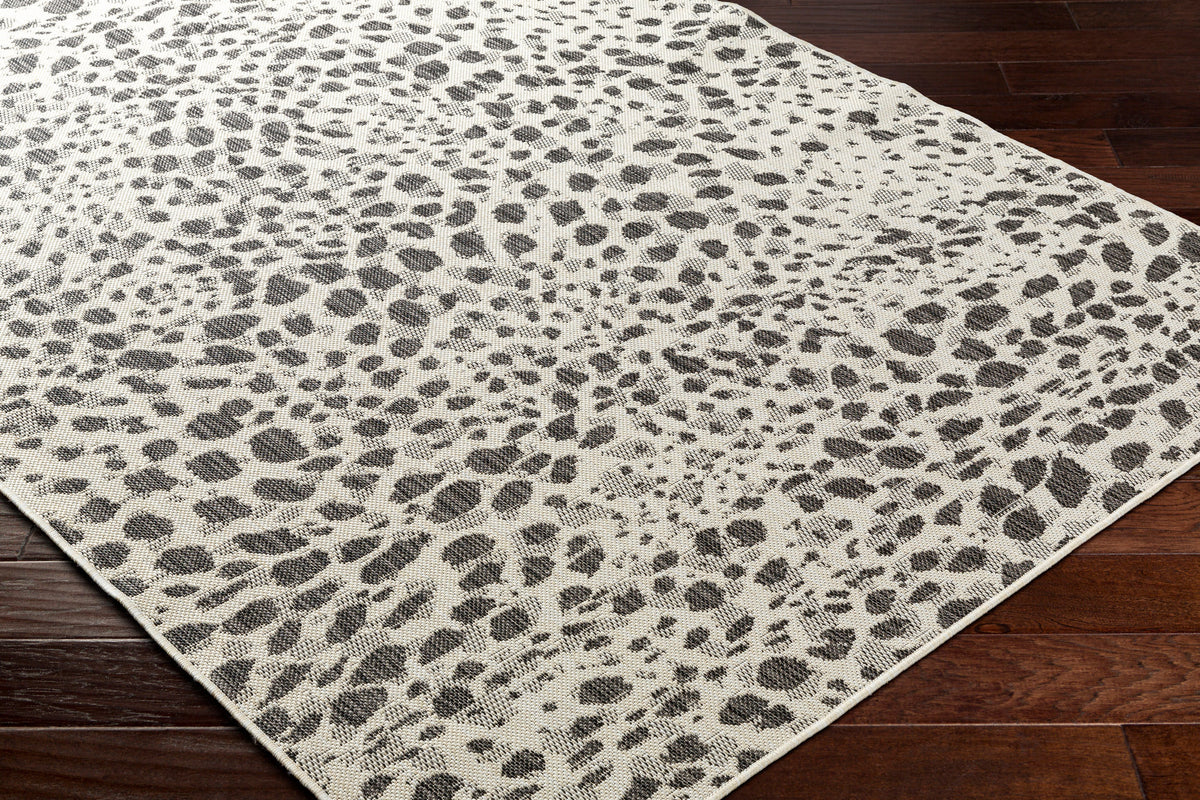 Surya Ravello Rvl-2356 Ivory, Light Beige, Light Gray, Black Rug.