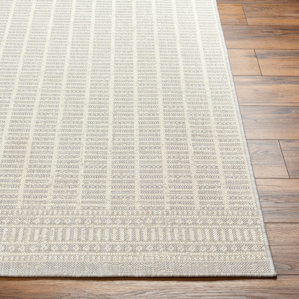 Surya Ravello Rvl-2361 Light Gray, Charcoal, Ivory, Light Beige Rug.
