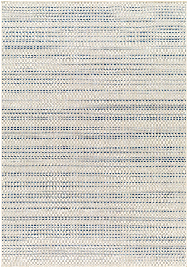 Surya Ravello Rvl-2366 Ivory, Light Beige, Denim, Dark Blue Rug.