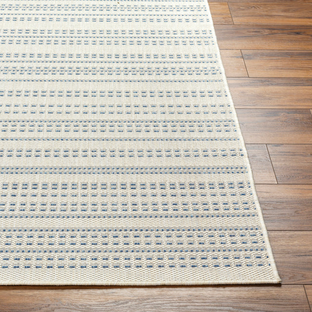 Surya Ravello Rvl-2366 Ivory, Light Beige, Denim, Dark Blue Rug.