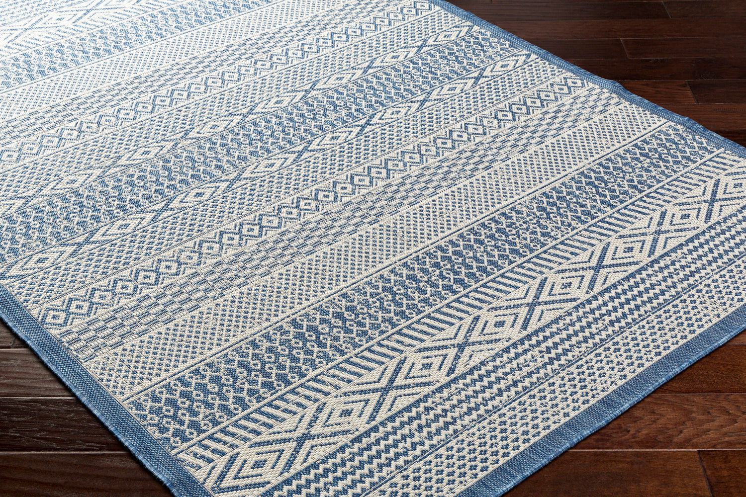 Surya Ravello Rvl-2372 Denim, Dark Blue, Ivory, Light Beige Rug.