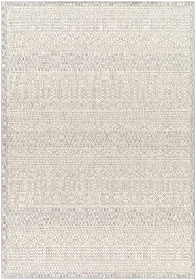 Surya Ravello Rvl-2373 Light Gray, Charcoal, Ivory, Light Beige Rug.