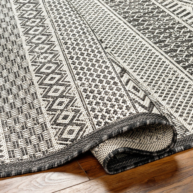 Surya Ravello Rvl-2374 Light Gray, Black, Ivory, Light Beige Rug.