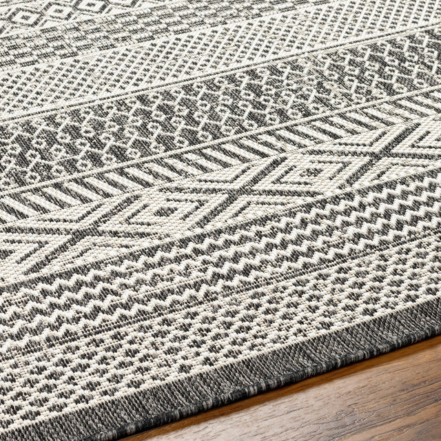 Surya Ravello Rvl-2374 Light Gray, Black, Ivory, Light Beige Rug.