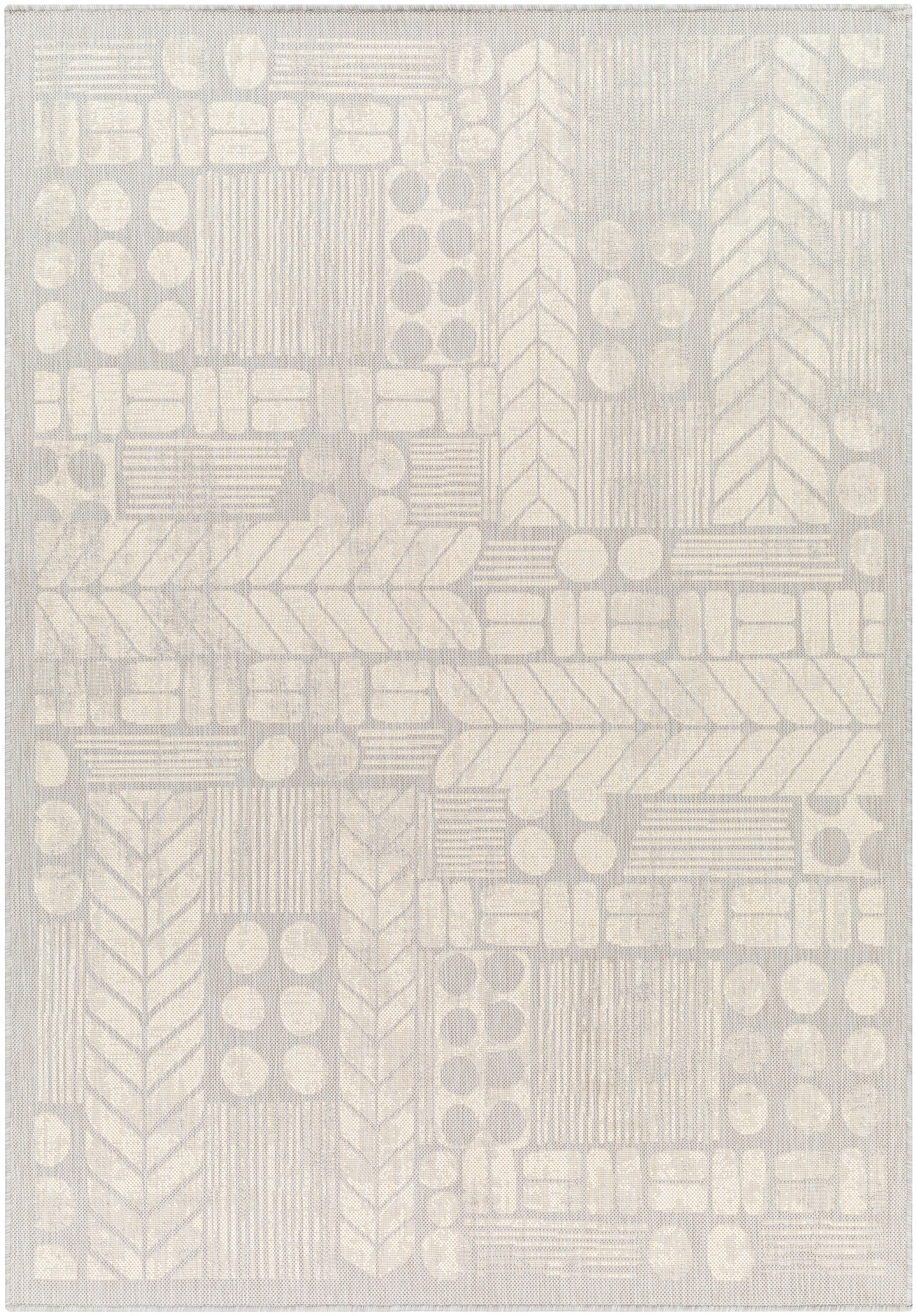Surya Ravello Rvl-2378 Ivory, Light Beige, Light Gray, Charcoal Rug.