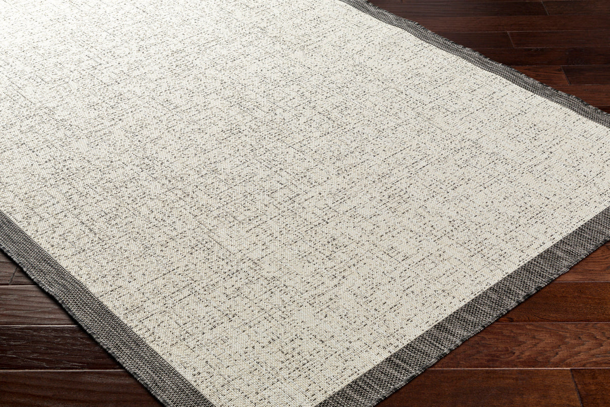 Surya Ravello Rvl-2381 Light Gray, Black, Ivory, Light Beige Rug.