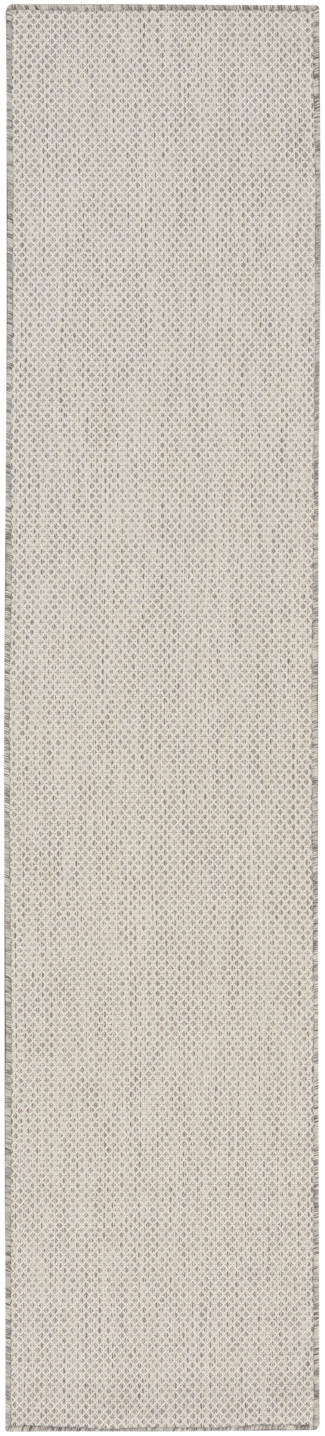 Nourison Courtyard COU01 Machine Made Ivory, Silver Rug