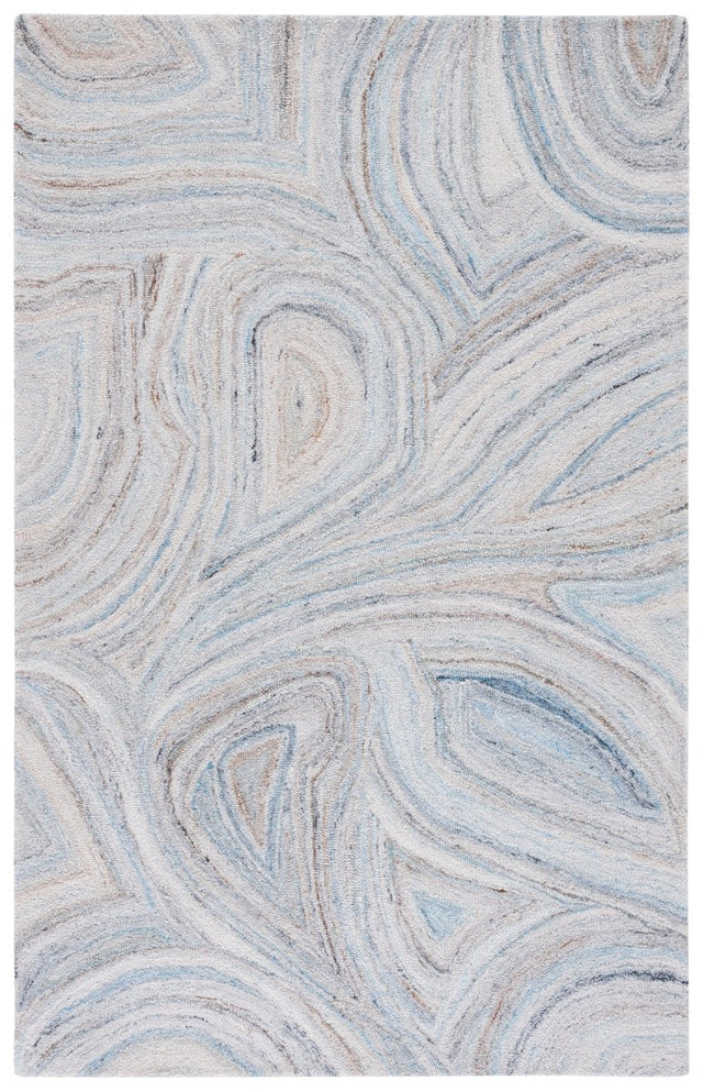 Safavieh Abstract Abt147M Beige/Blue Rug.