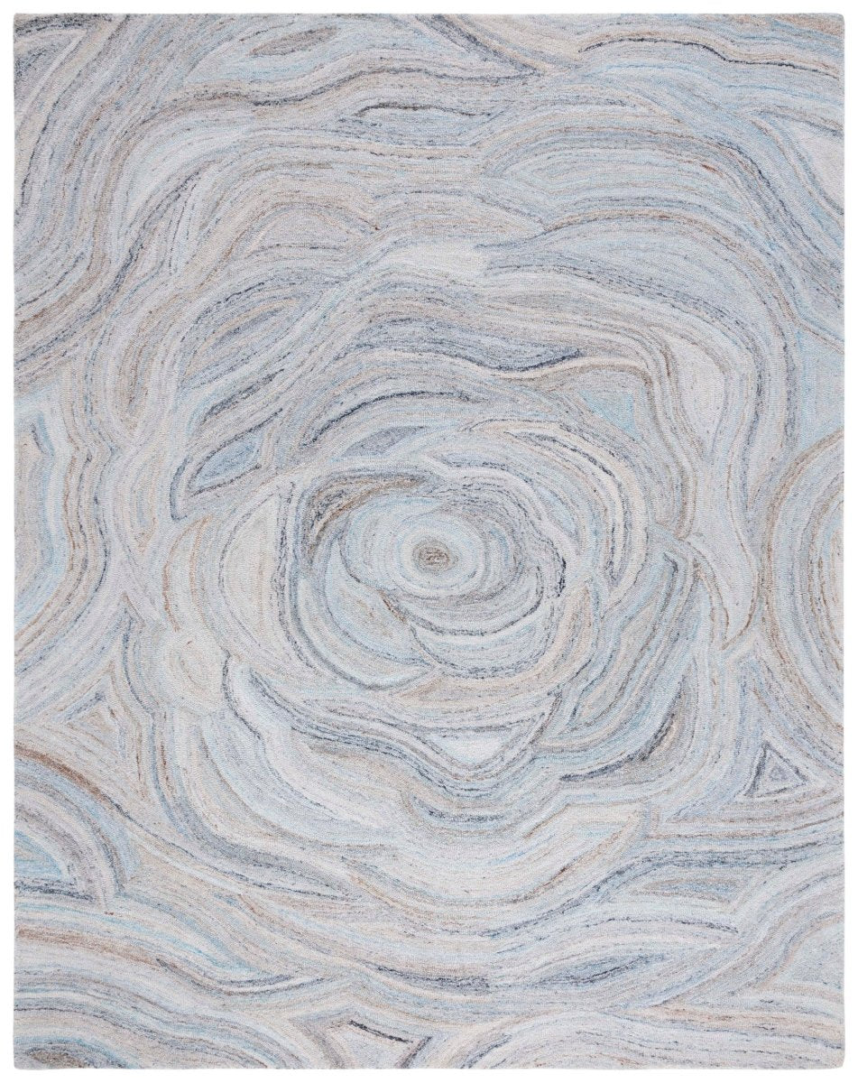 Safavieh Abstract Abt148M Beige/Blue Rug.