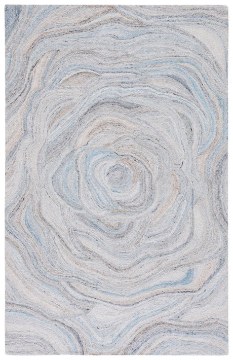 Safavieh Abstract Abt148M Beige/Blue Rug.