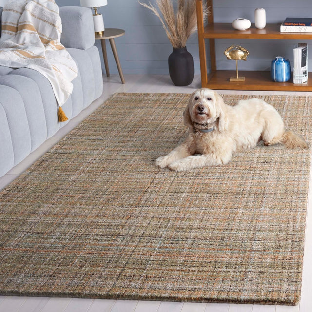 Safavieh Abstract Abt151W Brown/Green Rug.