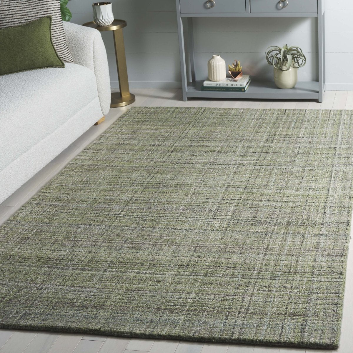 Safavieh Abstract Abt151Y Green Rug.