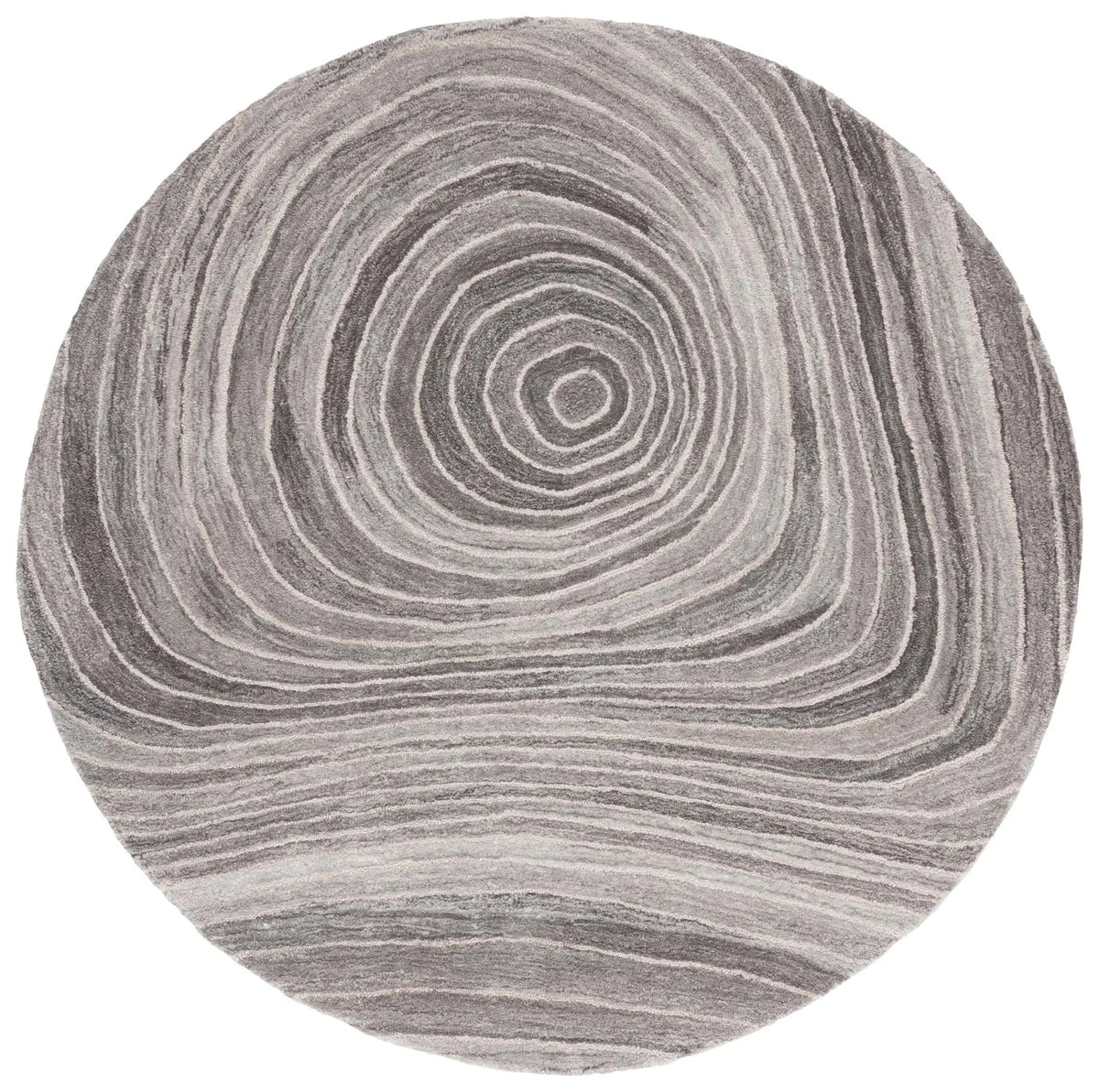 Safavieh Abstract 6'-0" x 6'-0" Rug in Grey / Ivory