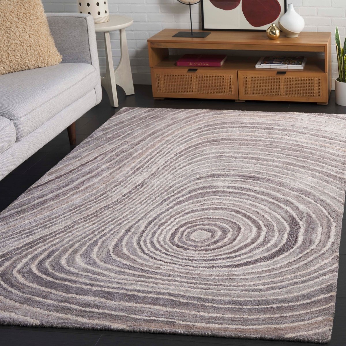 Safavieh Abstract Abt153F Grey/Ivory Rug.