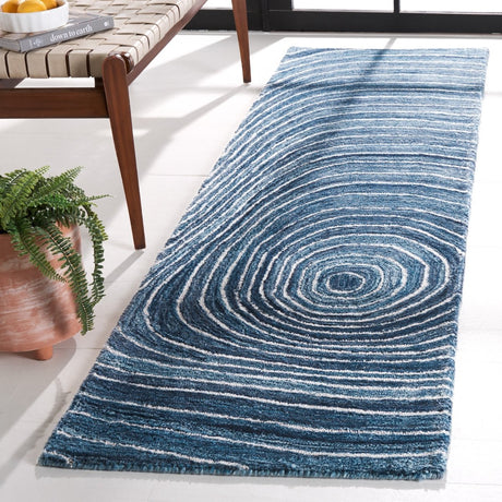 Safavieh Abstract Abt154M Blue/Ivory Rug.