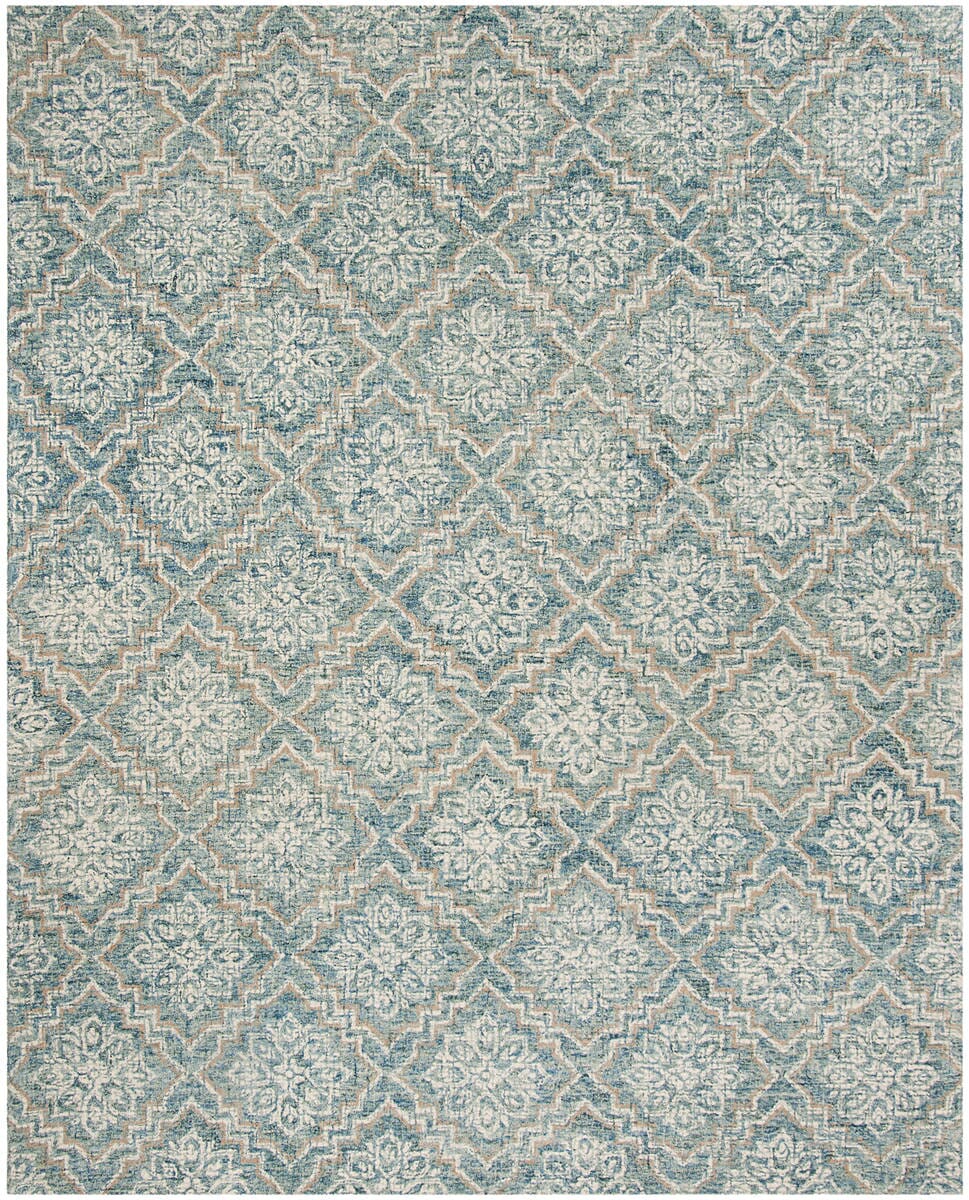 Safavieh Abstract Abt201A Blue/Grey Rug.