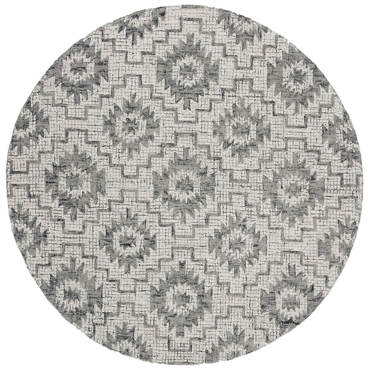 Safavieh Abstract Abt202A Ivory / Dark Grey Rugs.