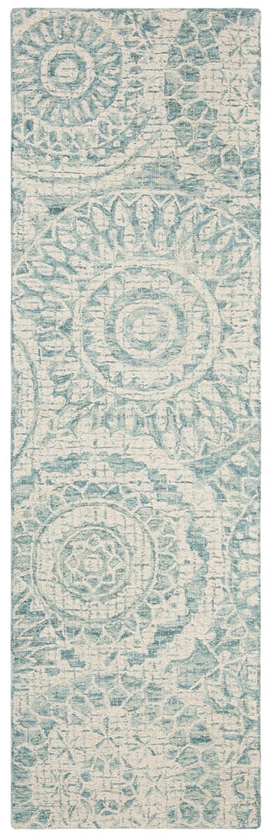 Safavieh Abstract Abt205A Ivory/Blue Rug.
