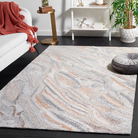 Safavieh Abstract Abt210F Grey/Brown Rug.