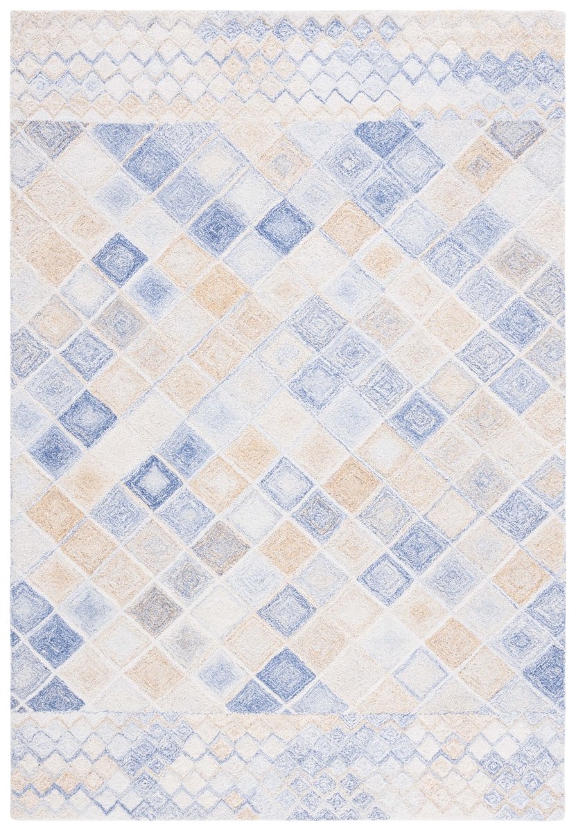 Safavieh Abstract Abt212M Blue/Grey Rug.